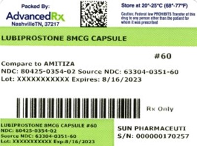 Label 1 (Lubiprostone 8mcg 80425 0354 02)